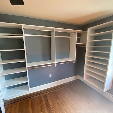 custom closet design montgomery county pa complete with white floating closet storage shelves